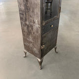 Industrial Brushed Steel Single Apothecary Cabinet