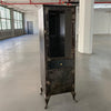 Industrial Brushed Steel Single Apothecary Cabinet