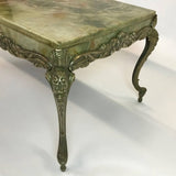 Onyx And Bronze Cocktail Table