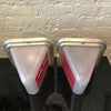 Mid-Century Double Sided Ceiling Flush Mount Exit Sign Lights