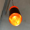 Danish Modern Lucite And Aluminum Cylinder Pendant Light By Simon Henningsen