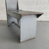 Industrial Wooden Artist Bench