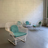 Russell Woodard Sculptura Outdoor Patio Cantilever Lounge Chairs