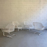 Russell Woodard Sculptura Outdoor Patio Cantilever Lounge Chairs