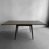 Jens Risom Square Walnut Extension Dining Table