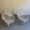 Russell Woodard Sculptura Outdoor Patio Cantilever Lounge Chairs