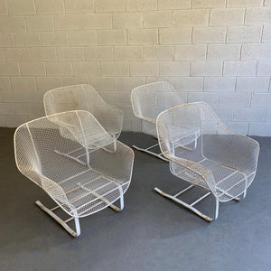 Russell Woodard Sculptura Outdoor Patio Cantilever Lounge Chairs