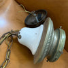 Early 20th Century Milk Glass Globe Library Pendant Light