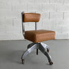 Mid-Century Modern DoMore Leather Desk Chair