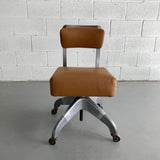 Mid-Century Modern DoMore Leather Desk Chair