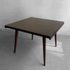 Jens Risom Square Walnut Extension Dining Table