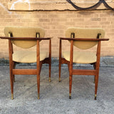 Mid-Century Modern Walnut Armchairs