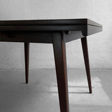 Jens Risom Square Walnut Extension Dining Table