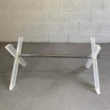 Modern Lucite X Coffee Table Base