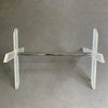 Modern Lucite X Coffee Table Base