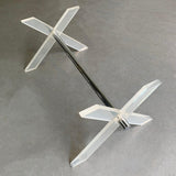 Modern Lucite X Coffee Table Base