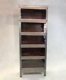 Brushed Steel Barrister Bookcase