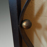 Hollywood Regency Wrougt Iron Ribbon Motif Mirror