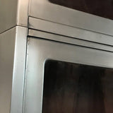 Brushed Steel Barrister Bookcase