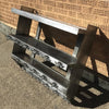Brushed Steel Shelve Unit