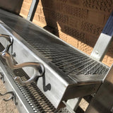 Brushed Steel Shelve Unit