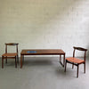 Danish Modern Rosewood Coffee Table With Ceramic Inlay