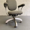 Mid Century Steel Frame Office Armchair