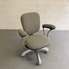 Mid Century Steel Frame Office Armchair