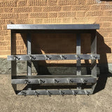 Brushed Steel Shelve Unit