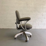 Mid Century Steel Frame Office Armchair