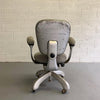 Mid Century Steel Frame Office Armchair