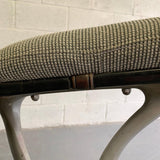 Mid Century Steel Frame Office Armchair