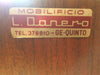 Italian Walnut Bar Liquor Cabinet