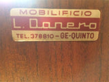 Italian Walnut Bar Liquor Cabinet