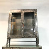 Brushed Steel Apothecary Cabinet