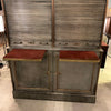 Antique Steel And Brass Roll Top Valuables Safe Display Cabinet