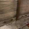 Antique Steel And Brass Roll Top Valuables Safe Display Cabinet