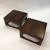Moroccan Mahogany End Tables