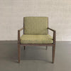 Hollywood Regency Pickled Oak Armchair