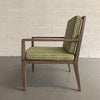 Hollywood Regency Pickled Oak Armchair