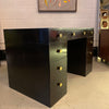 Edward Wormley For Dunbar Lacquered Rosewood Desk With Leather Top