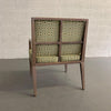 Hollywood Regency Pickled Oak Armchair