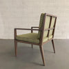 Hollywood Regency Pickled Oak Armchair