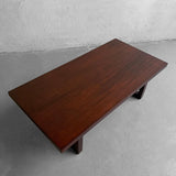 Mid Century Modern Mahogany Coffee Table After Paul Frankl