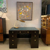 Edward Wormley For Dunbar Lacquered Rosewood Desk With Leather Top
