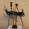 Brutalist Abstract Wrought Iron Sculpture by Franco Garelli