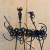 Brutalist Abstract Wrought Iron Sculpture by Franco Garelli