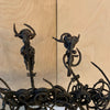 Brutalist Abstract Wrought Iron Sculpture by Franco Garelli