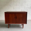 Danish Modern Teak Bar Cabinet Credenza