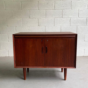 Danish Modern Teak Bar Cabinet Credenza